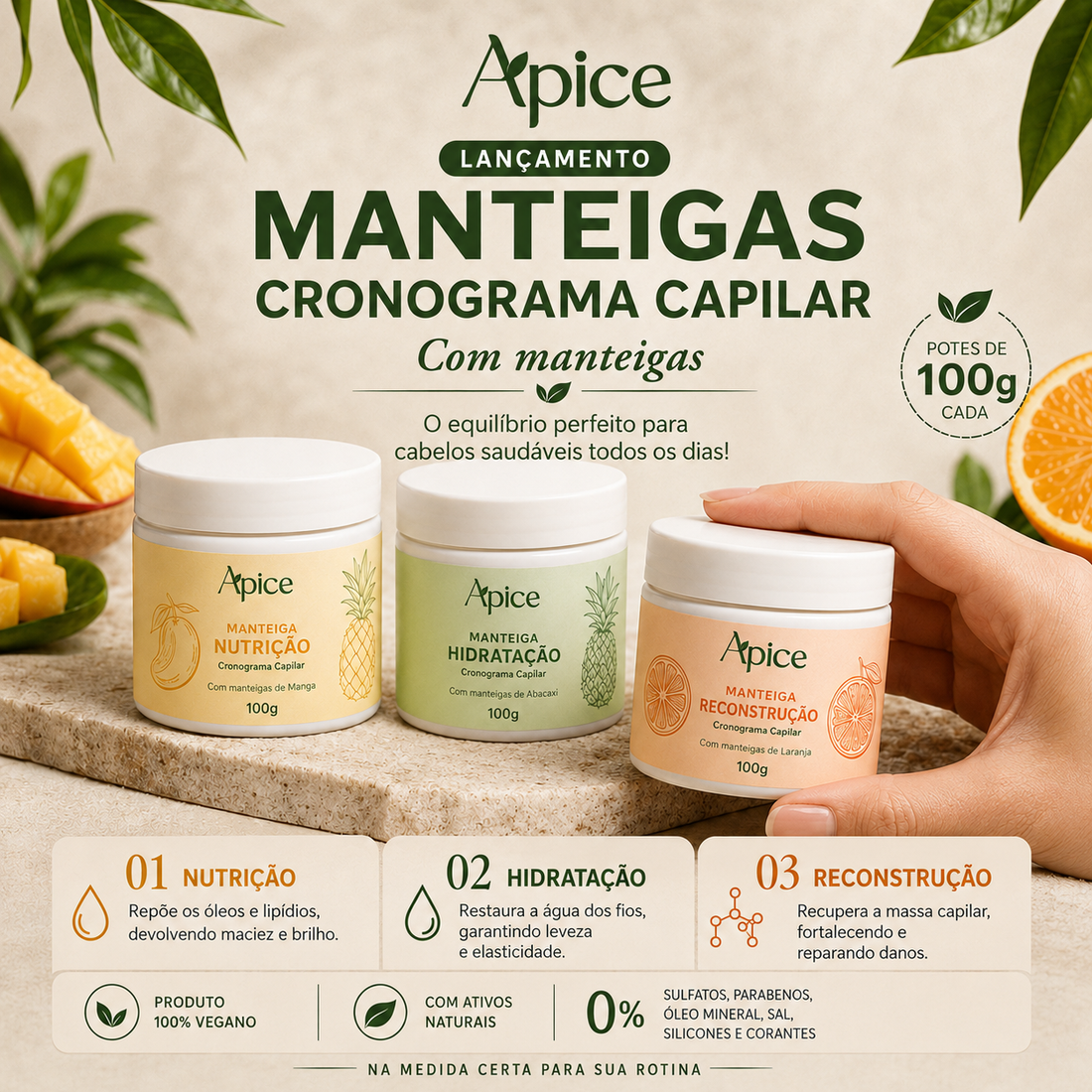 Cronograma Capilar com Manteigas