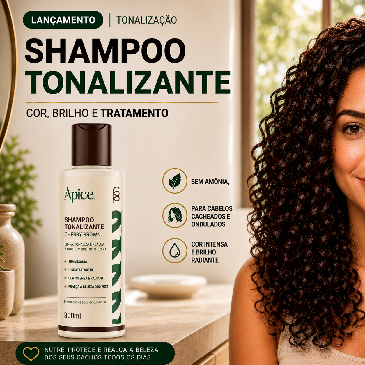 Shampoo Tonalizante - Cherry Brown