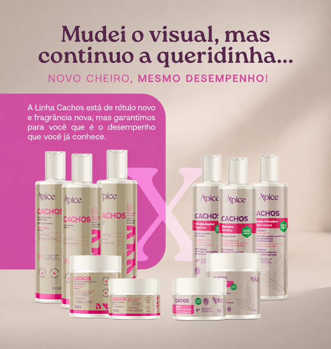 Kit Cachos - Shampoo, Condicionador, Máscara e Ativador (4 ITENS)