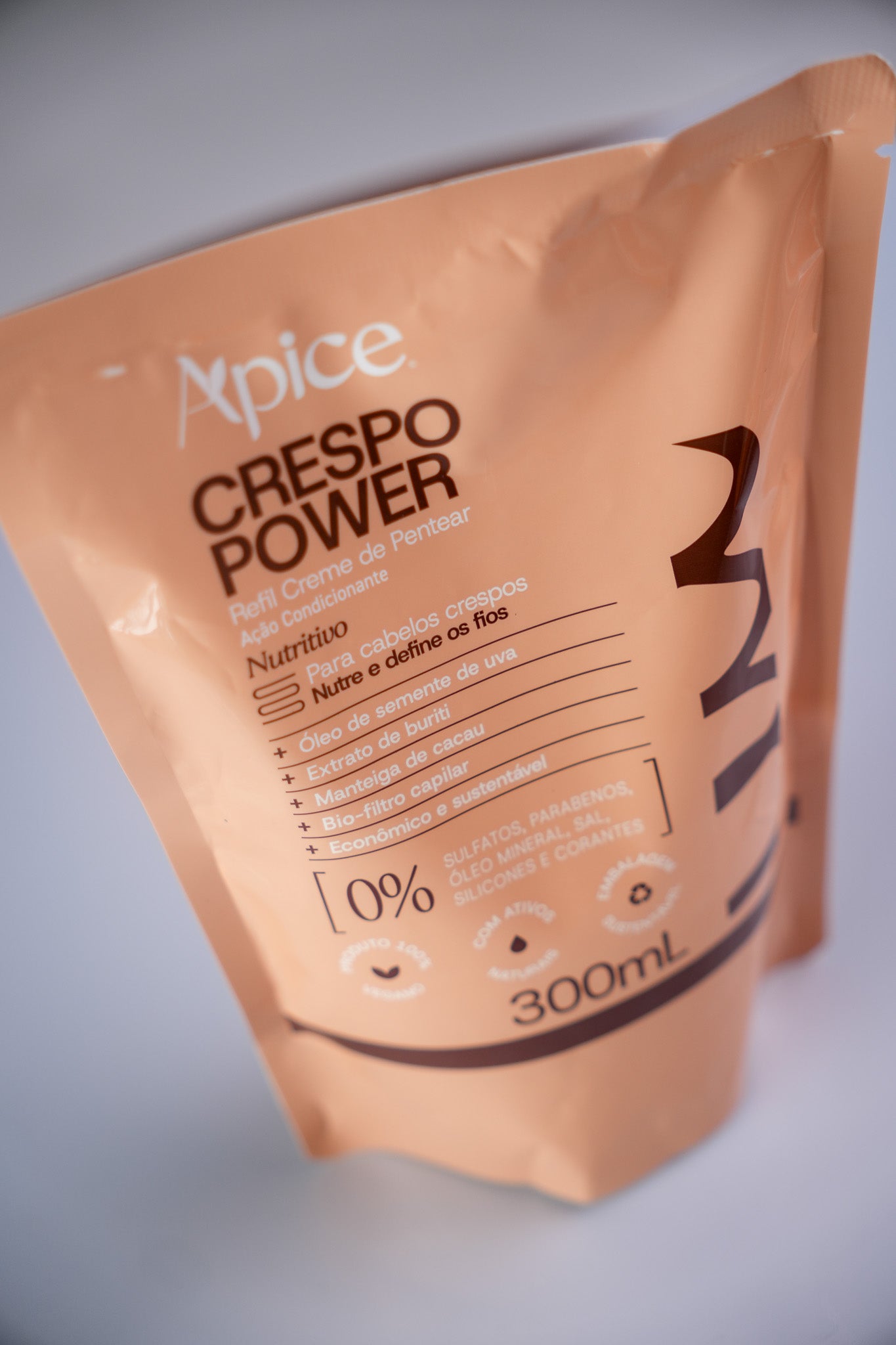 Creme de Pentear Nutritivo Crespo Power Refil 300ml - No Poo / Low Poo