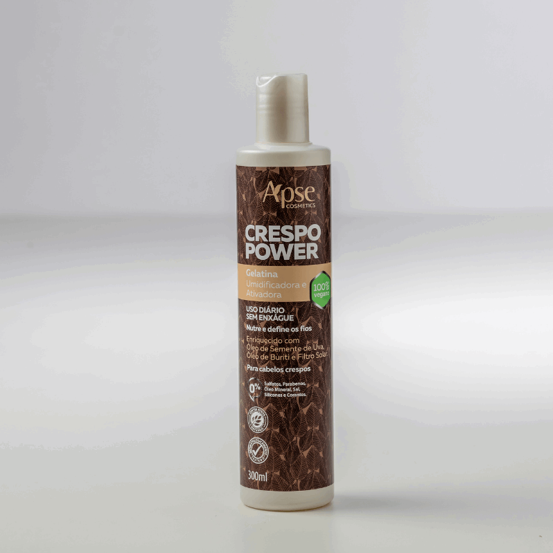 Kit Crespo Power - Co Wash, Condicionador, Gelatina, Máscara e Creme de Pentear (5 ITENS)