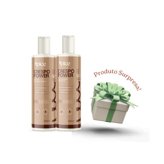 Kit Crespo Power - Shampoo, Condicionador e Produto Surpresa (3 ITENS)
