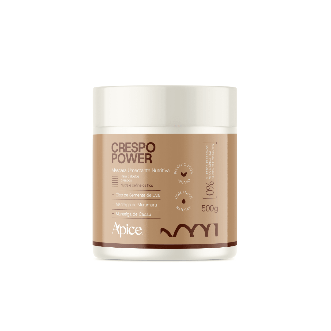 Máscara Crespo Power Umectante Nutritiva 500g - Tratamento Condicionante