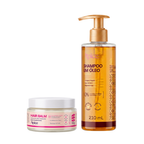 Kit Cachos Brilho – Hair Balm e Shampoo em Óleo