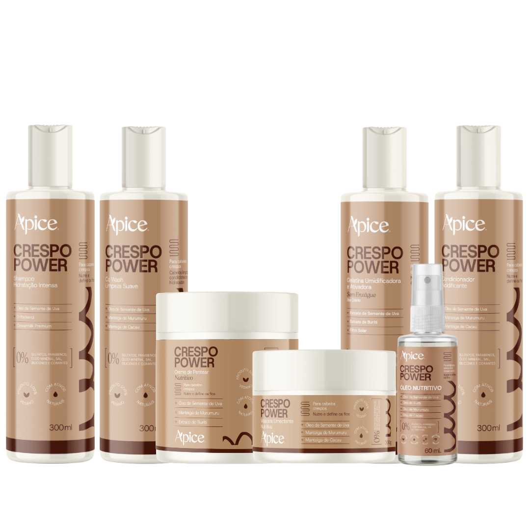 Kit Crespo Power Completo 6 itens + Óleo