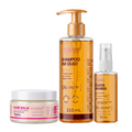 Kit Glass Frizz Zero - Shampoo em Óleo, Óleo Árabe e Hair Balm