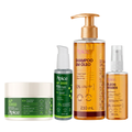 Kit Glass Hair com Reconstrução - Shampoo em óleo, Máscara, Sérum e Óleo árabe