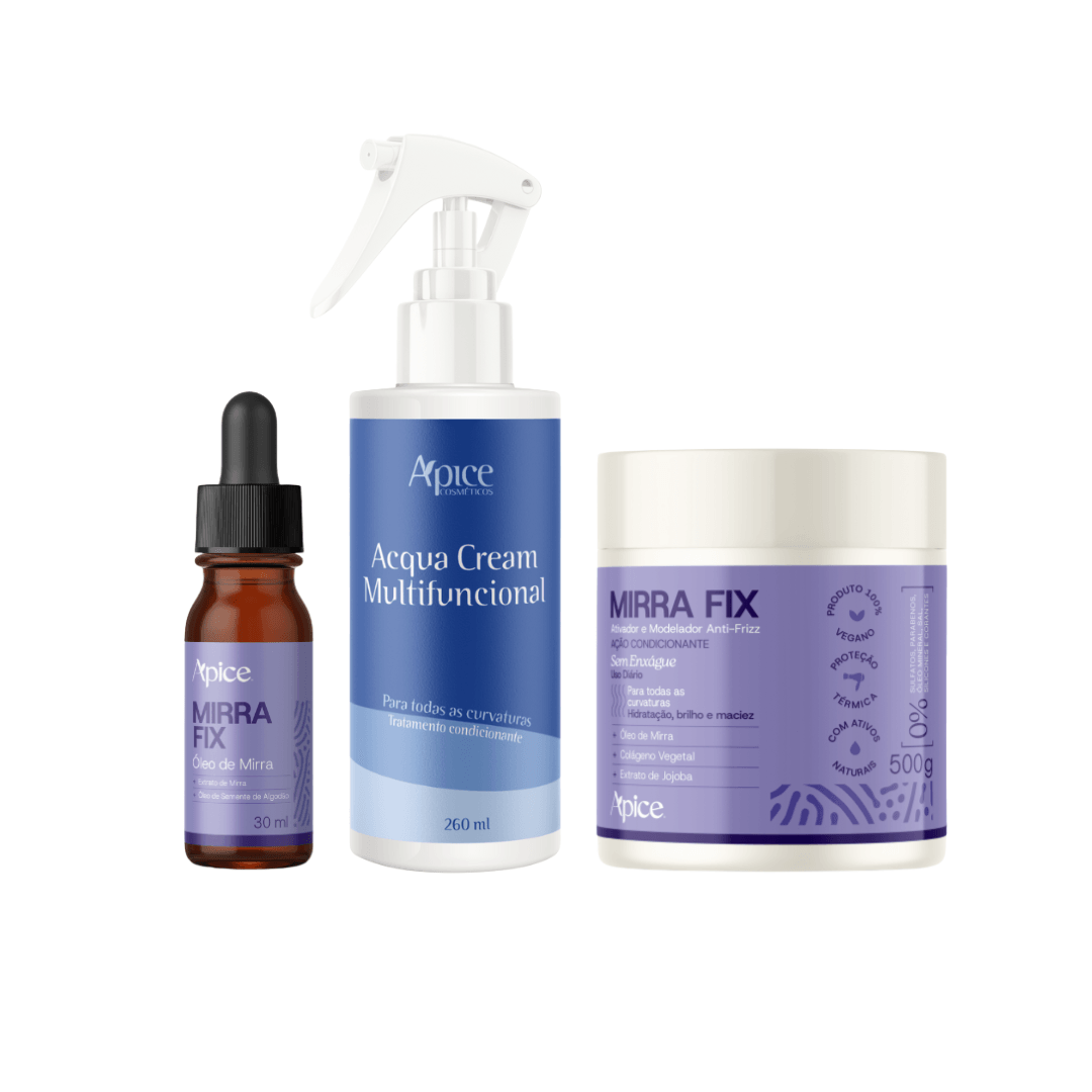Kit LOC Mirra Fix - Acqua, Ativador e Óleo Mirrafix
