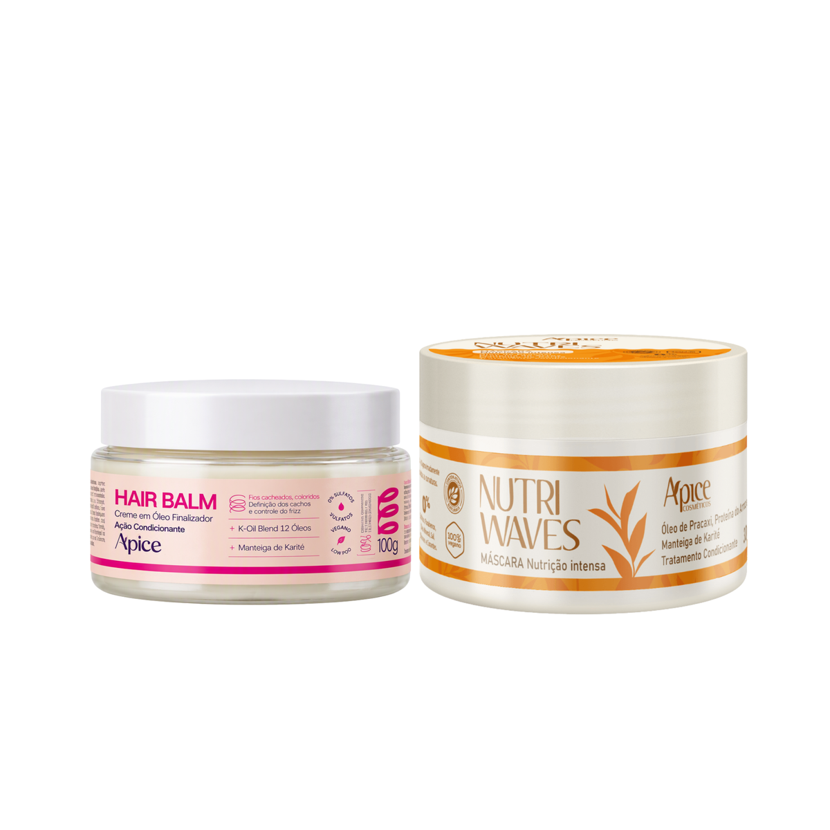 Kit Nutri Waves Frizz Zero – Hair Balm e Máscara