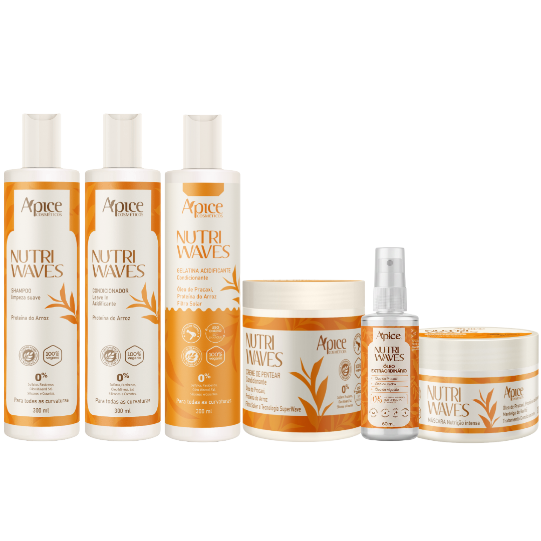 Kit Nutri Waves Completo 5 itens + Óleo