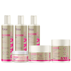 Kit Cachos Frizz Zero - Hair Balm, Shampoo, Condicionador, Ativador, Máscara e Gelatina