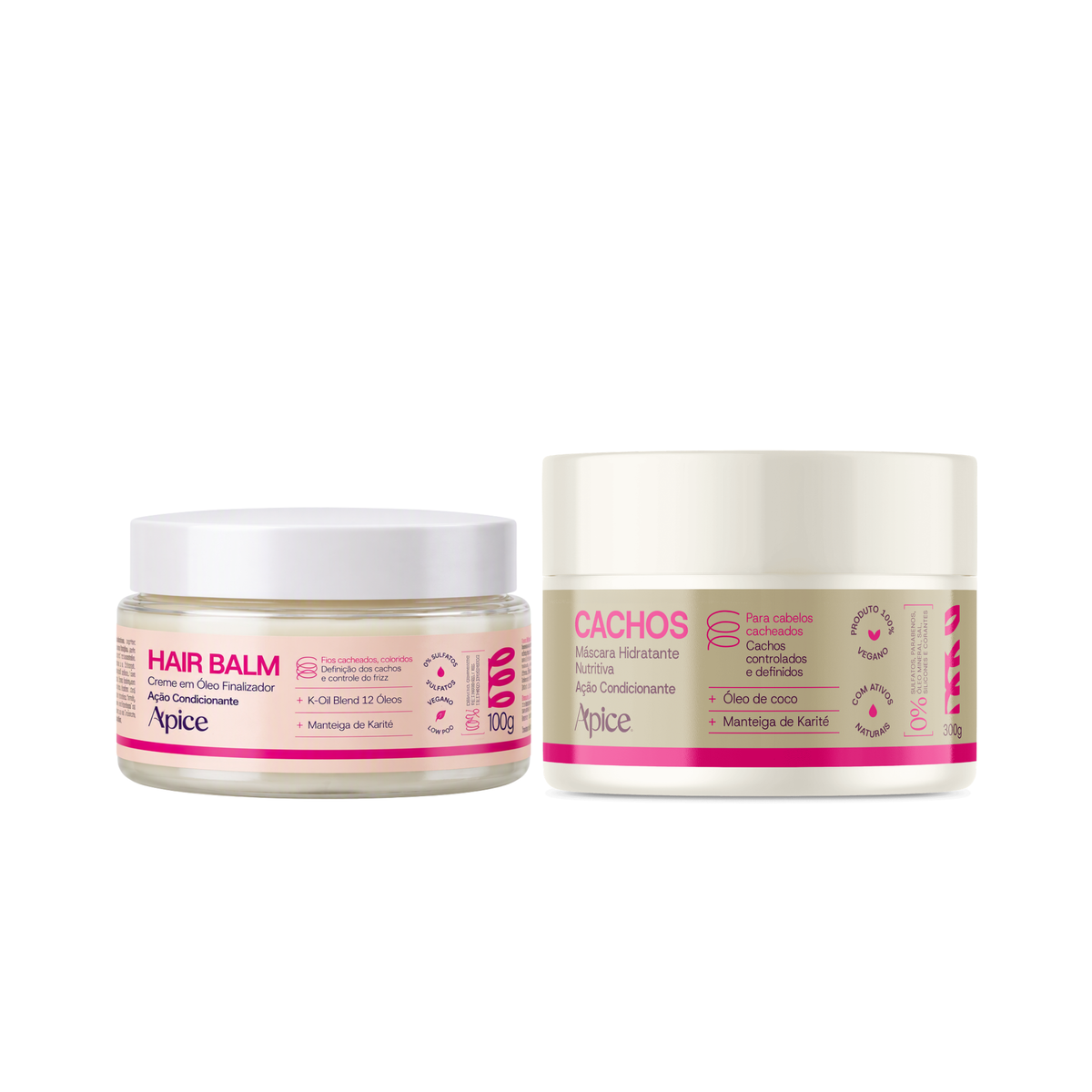 Kit Cachos Frizz Zero – Hair Balm e Máscara