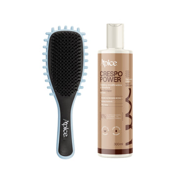Kit Fitagem Crespo - Escova Azul e Gelatina