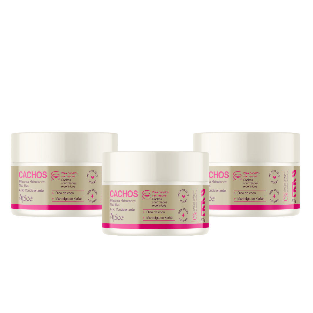 Kit Máscaras Cachos 300g (3 itens)