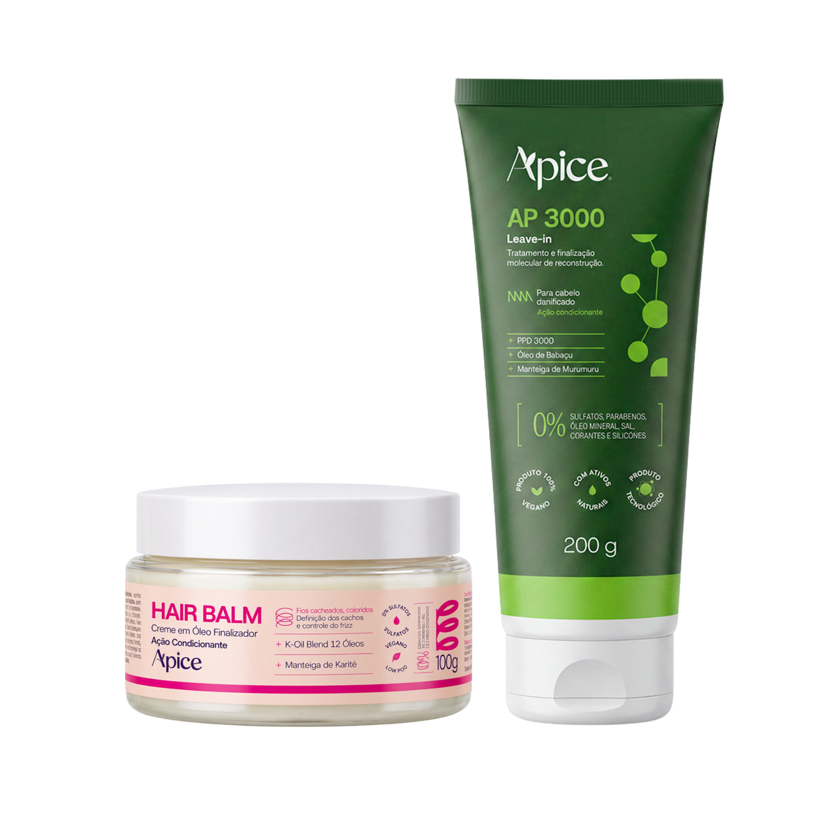 Kit Reconstrução Básica – Hair Balm e Leave-in AP3000