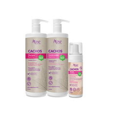 Kitão Cachos 1000 ml - Shampoo, Condicionador e Mousse (3 ITENS)