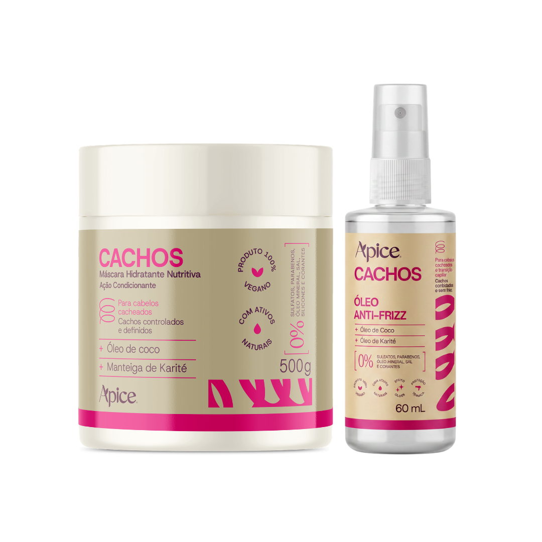 Kit Dupla Cachos - Máscara 500g e Óleo