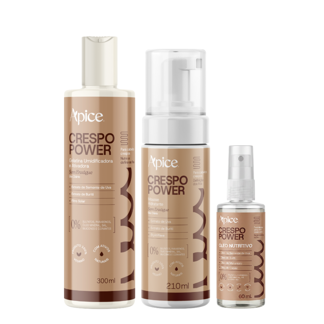 Kit Finalização Power - Mousse, Gelatina e Óleo (3 itens)