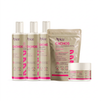 Kit Cachos Essence - Shampoo, Condicionador, Gelatina, Refil Ativador e Máscara (5 ITENS)
