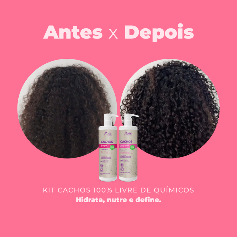 Kitão Cachos 1000 ml - Shampoo e Condicionador (2 ITENS)