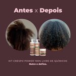 Kitão Crespo Power - Shampoo, Máscara e Creme de Pentear (3 itens)