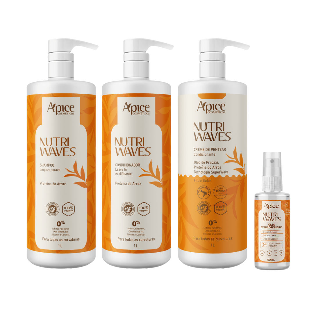Kitão Nutri Waves 1000ml e Óleo (4 itens)
