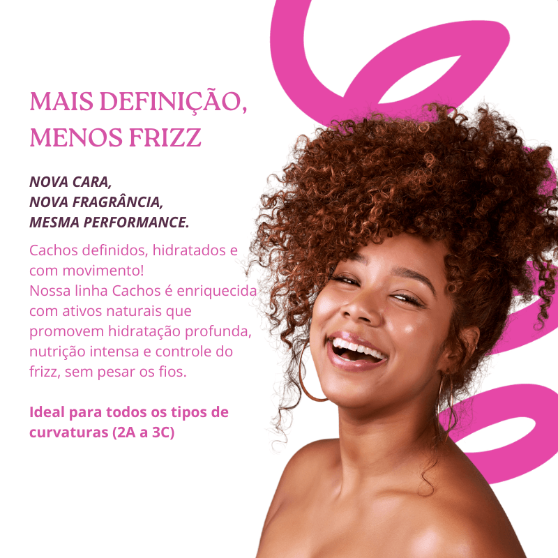 Kit Cachos - Shampoo, Condicionador, Máscara e Ativador (4 ITENS)
