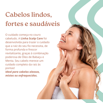 Kit Scalp Care - Shampoo em pasta, Condicionador e Máscara (3 itens)
