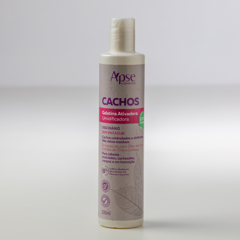 Gelatina Ativadora e Umidificadora Cachos 300ml - Ação Condicionante