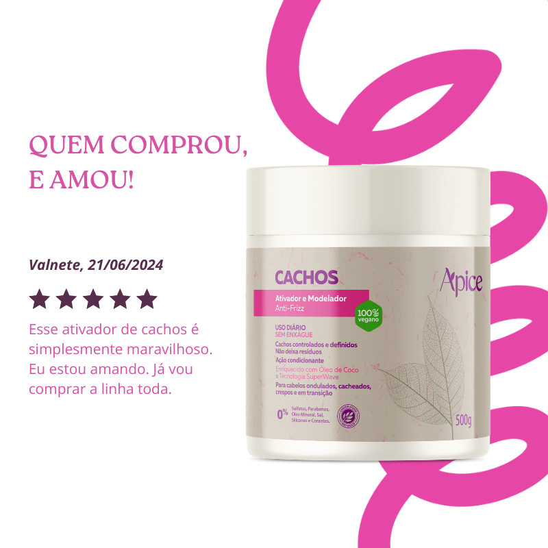 Ativador e Modelador Anti-Frizz Cachos 500g