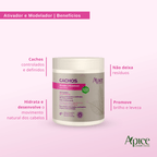 Kit Ativador e Modelador Cachos, Gelatina Ativadora Cachos e Perfume Crystal Romance (3 itens)