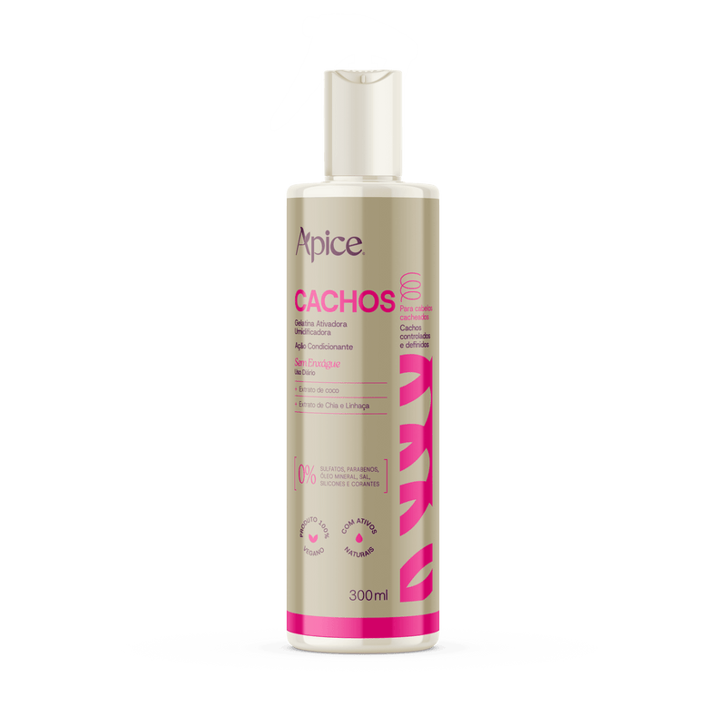 Gelatina Ativadora e Nutritiva Cachos 300 ml - NOVA FRAGRÂNCIA