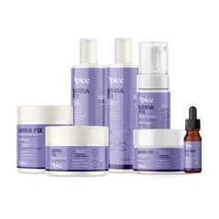 Kit Mirra Fix - Shampoo, Condicionador, Máscara, Ativador, Gelatina, Mousse e Óleo (7 Itens)