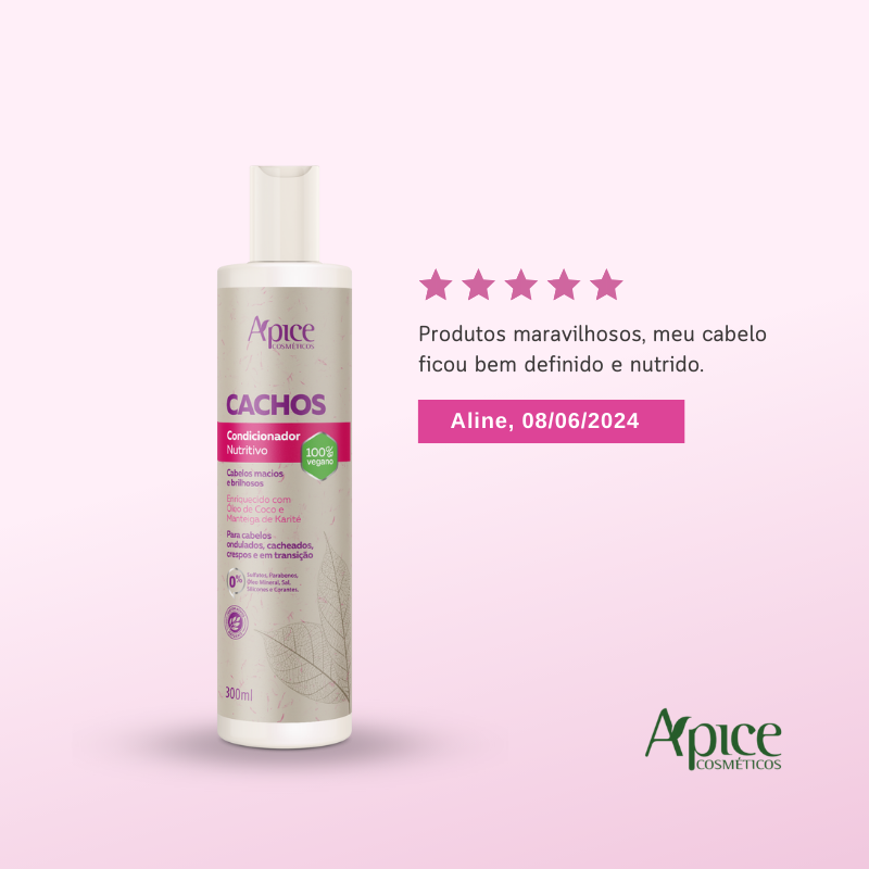 Kit Cachos - Shampoo, Condicionador, Máscara e Ativador (4 ITENS)