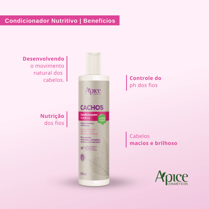Kit Cachos - Shampoo, Condicionador, Gelatina, Máscara e Ativador (5 ITENS) - Vendah