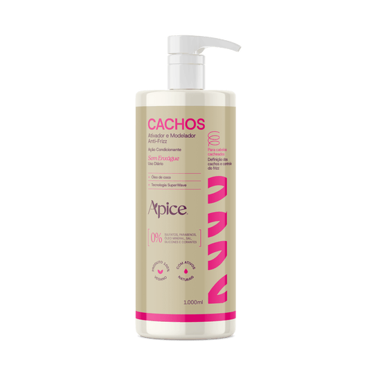 Ativador e Modelador Anti-Frizz Cachos Essence 1000 ML