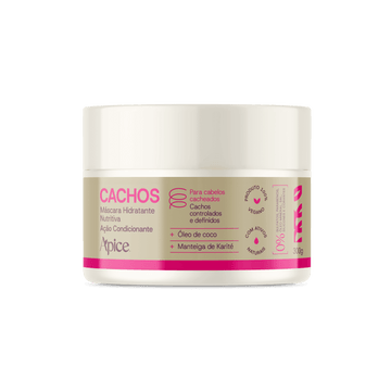Máscara Cachos Hidratante Nutritiva 300g - Tratamento Condicionante
