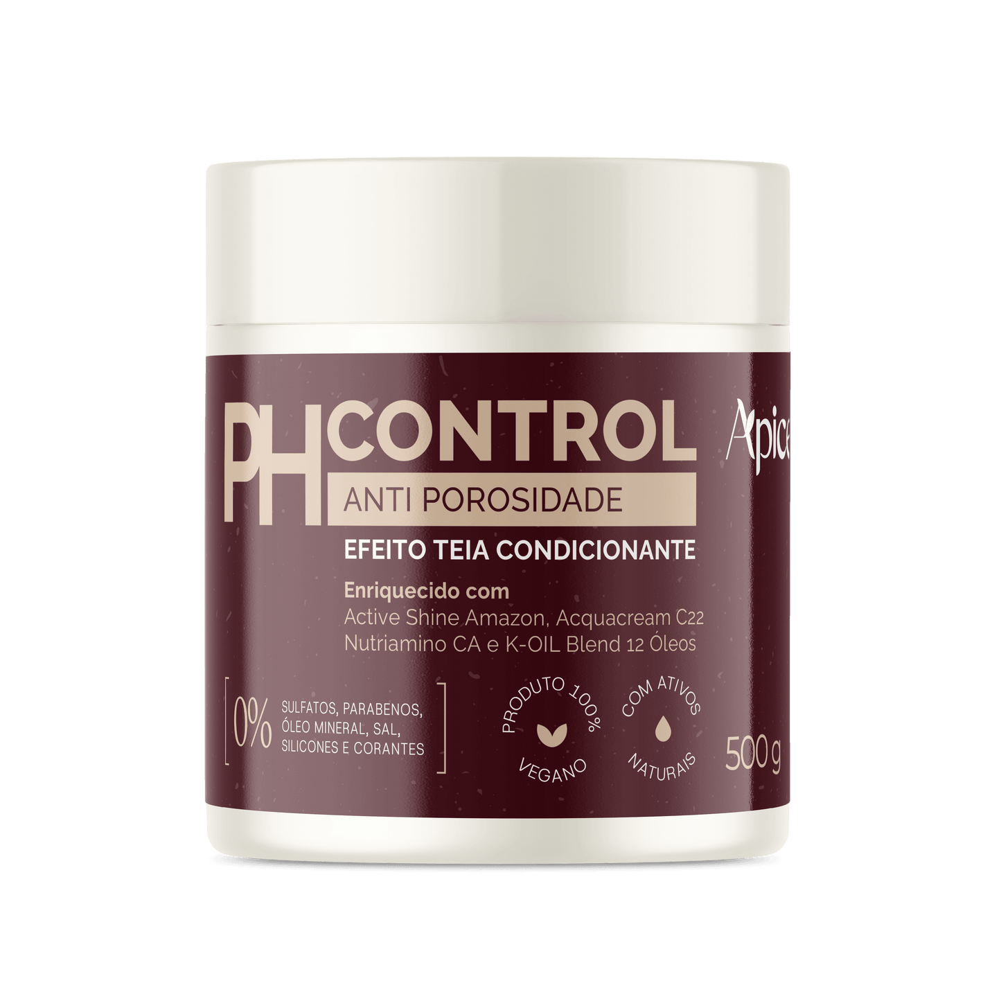Tratamento Anti Porosidade PH CONTROL 500 gr - Máscara Acidificante Tratamento Condicionante