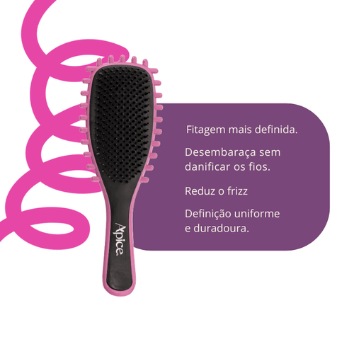 Kit Mix Finalização - Escova Lilás, Ativador, Creme de Pentear e Mousse (4 ITENS)
