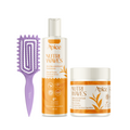 Kit Nutri Hidratação - Escova Lilás, Gelatina e Creme de Pentear
