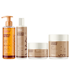 Kit Crespo Brilho Intacto - Shampoo em Óleo, Condicionador, Máscara, Creme de Pentear