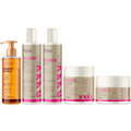 Kit Cachos Brilho Intenso - Shampoo em óleo, Condicionador, Gelatina, Máscara e Ativador