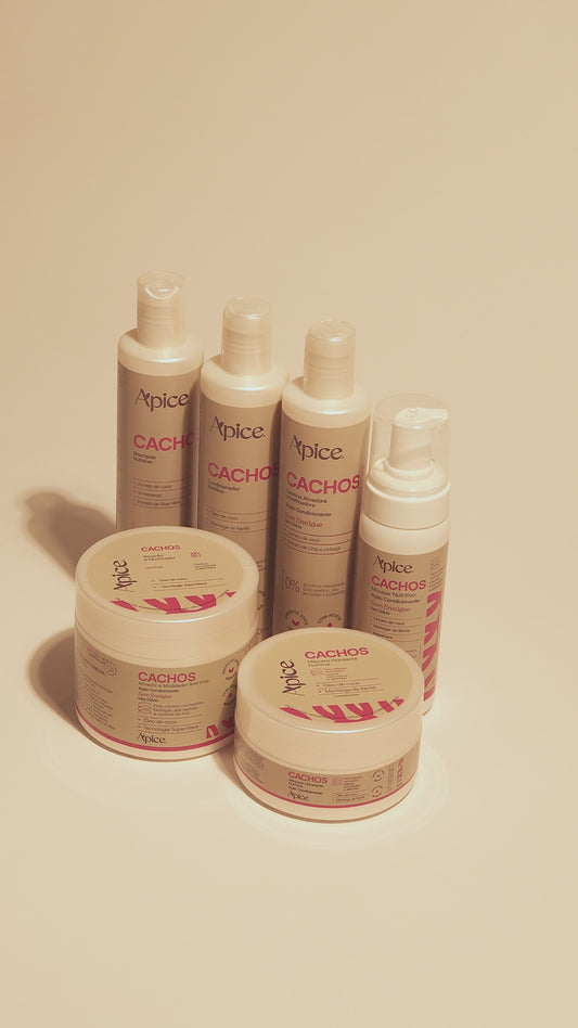 Kit Cachos Essence - Shampoo, Condicionador, Gelatina, Ativador e Máscara (5 ITENS)