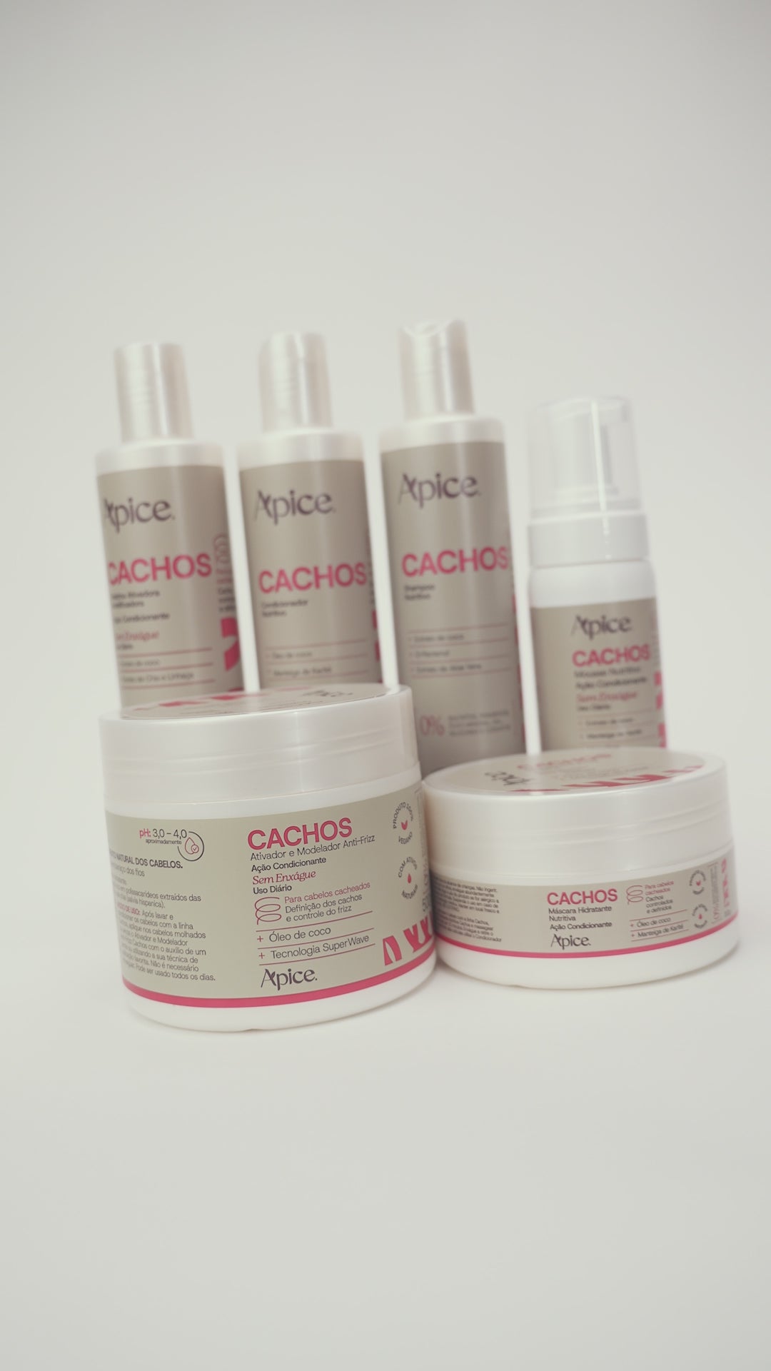 Kit Cachos Essence Finalizadores - Ativador, Gelatina e Mousse (3 itens)