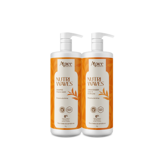 Kitão Onduladas Nutri Waves Higienização - Shampoo e Condicionador (2 itens)