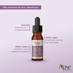 Óleo Vegetal de Semente de Uva 30 ml - Brinde