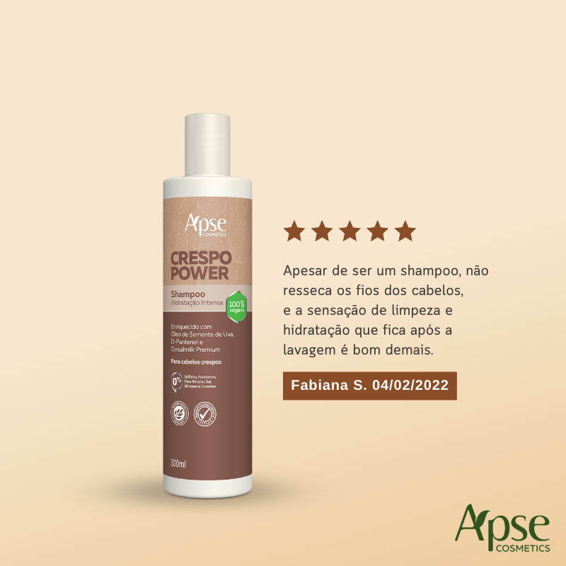 Shampoo Crespo Power Hidratação Intensa 300ml