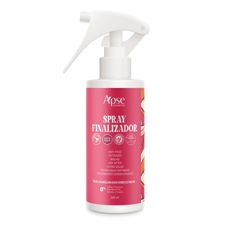 Spray Finalizador - para cabelos com curvatura 260 ml - No Poo / Low Poo - Ação Condicionante