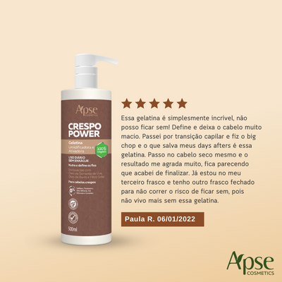 Kitão Crespo Power - Higienização + Finalização (Shampoo, Co Wash, Condicionador, Creme, Gelatina e Mousse) - 6 itens