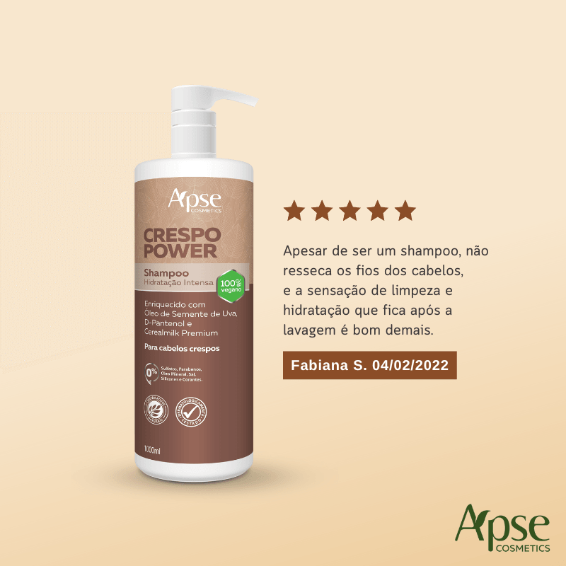 Shampoo Crespo Power Hidratação Intensa 1000 ml